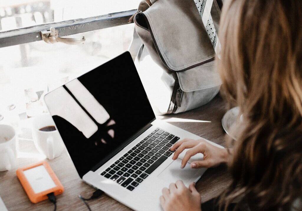 woman on laptop